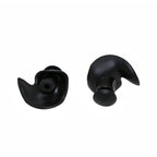 2 Pair Soft Ear Plugs Environmental Silicone Waterproof Dust-Proof Earplugs Diving Water Sports Swimming Accessories, Soft Ear Plugs(Black)