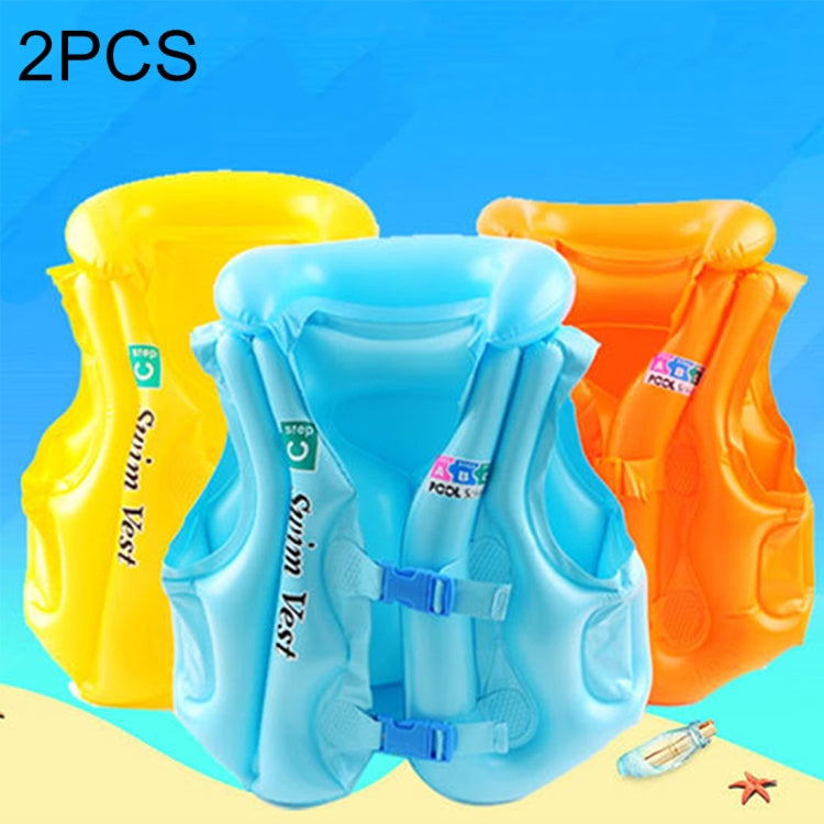 2 PCS B Code Float Inflatable Life Jacket Swimsuit, Size: Medium, Random Color Delivery, Size: M Size: M