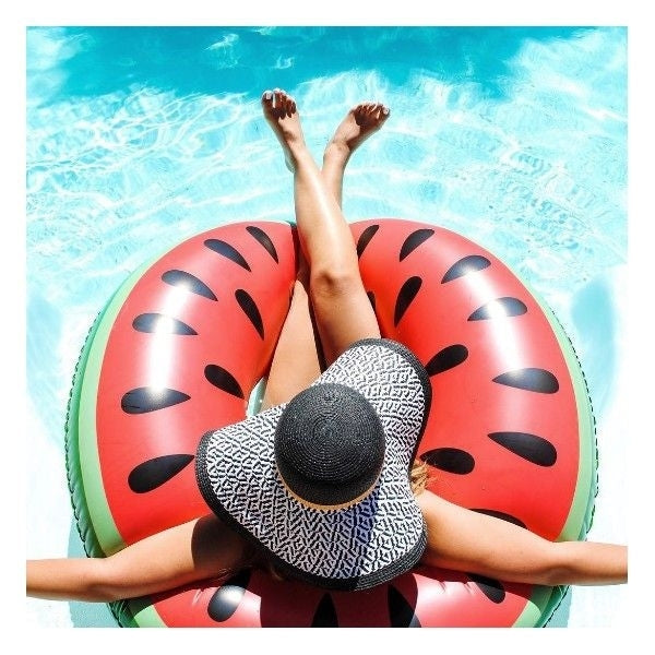 Inflatable Watermelon Shaped Swimming Ring, Inflated Size: 114 x 114cm, Watermelon Ring – Durable Build, Easy to Use