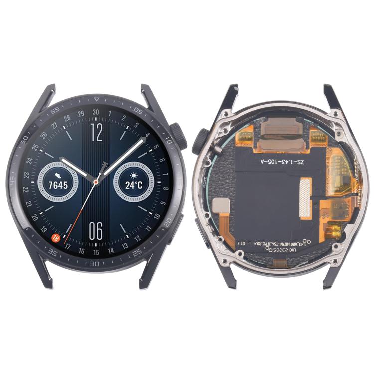 For Huawei Watch GT 3 46mm JPT-B19 Dual Cable LCD Screen Digitizer Full... For Huawei Watch GT 3 46mm(Dual Cable) Black