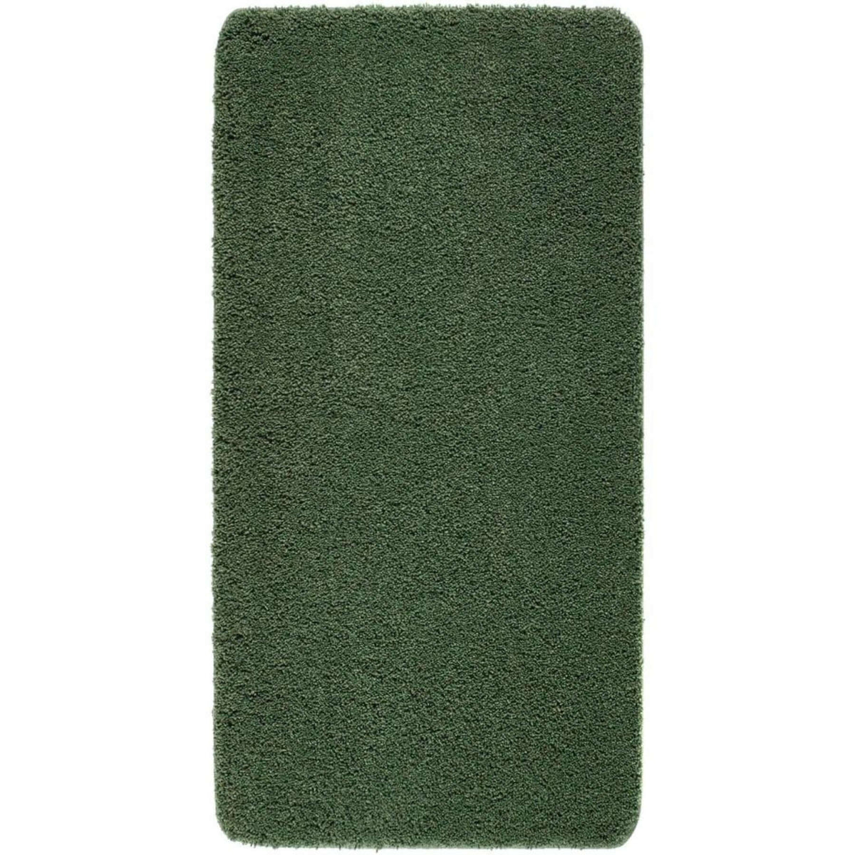 Washable Forest Green Shaggy Rug 67X300 cm