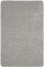 Washable Grey Shaggy Rug 140X200 cm