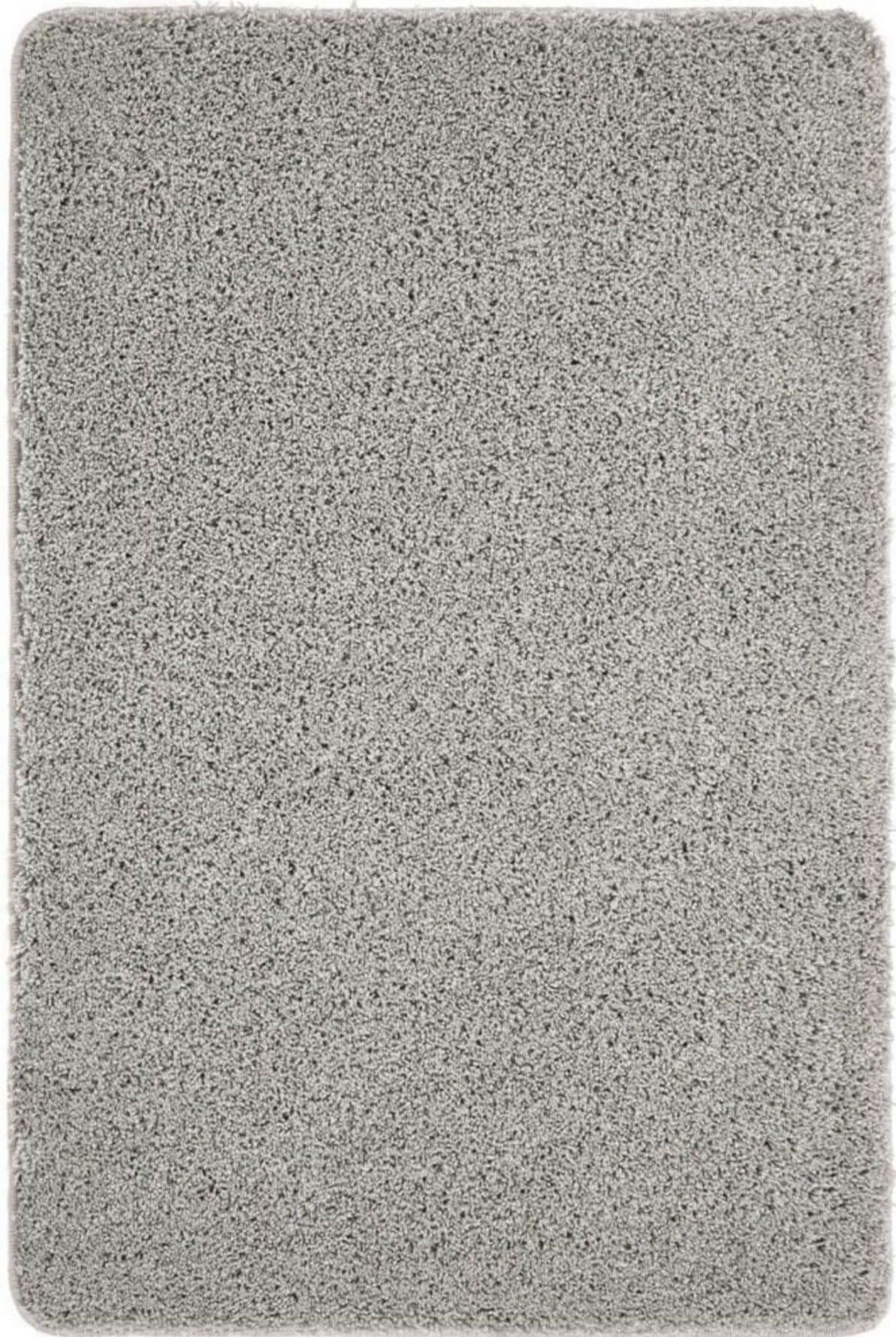 Washable Grey Shaggy Rug 140X200 cm