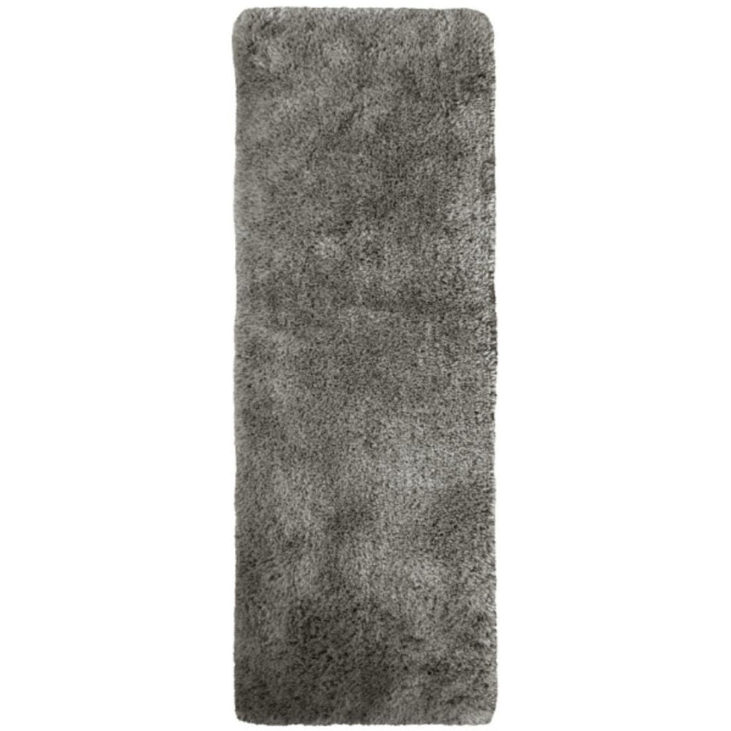Soft Washable Grey Shaggy Rug 67X180 cm