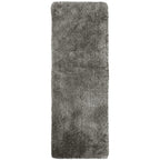 Soft Washable Grey Shaggy Rug 67X180 cm
