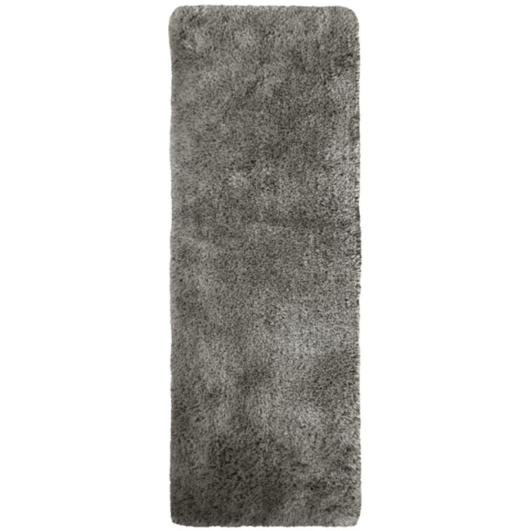 Soft Washable Grey Shaggy Rug 67X180 cm