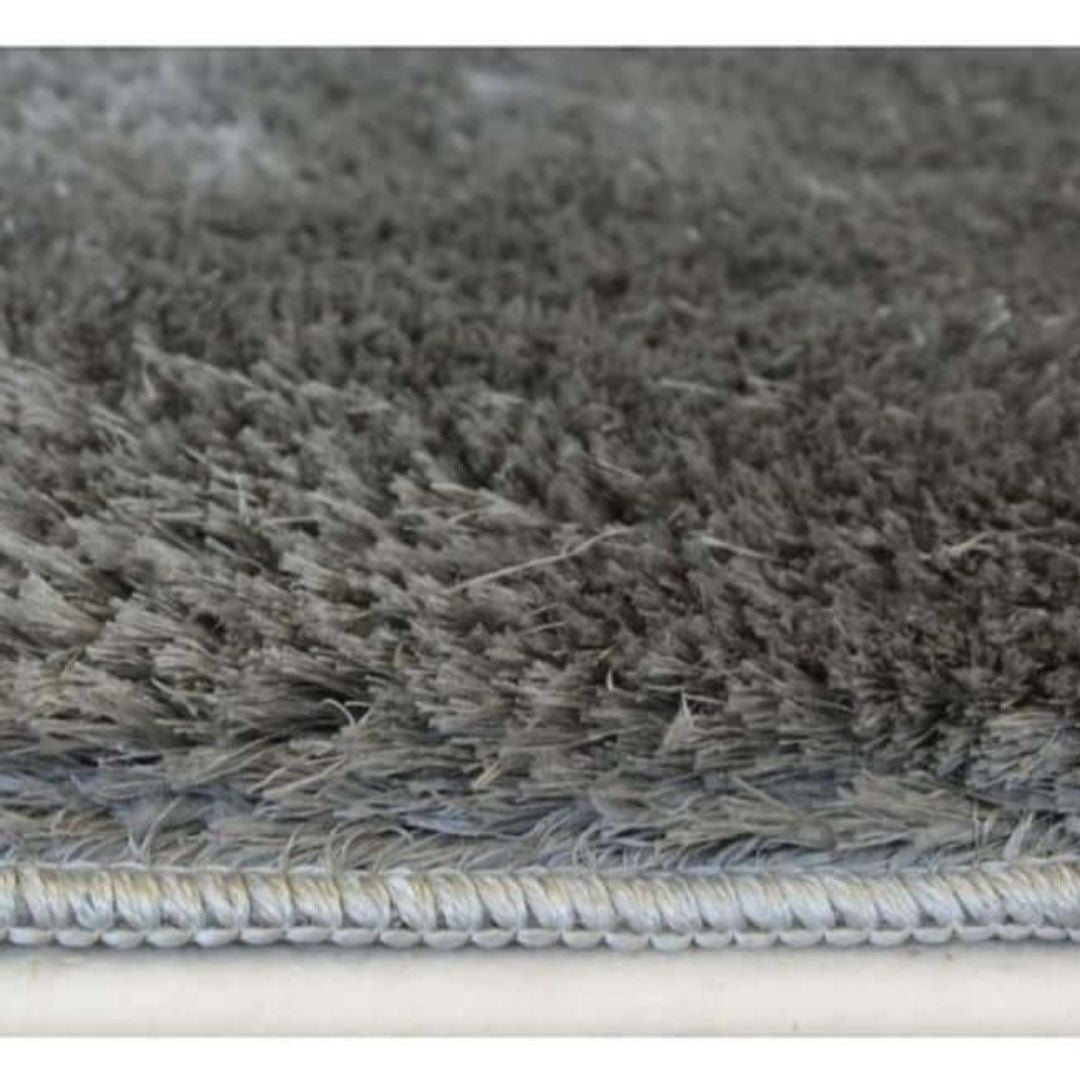 Soft Washable Grey Shaggy Rug