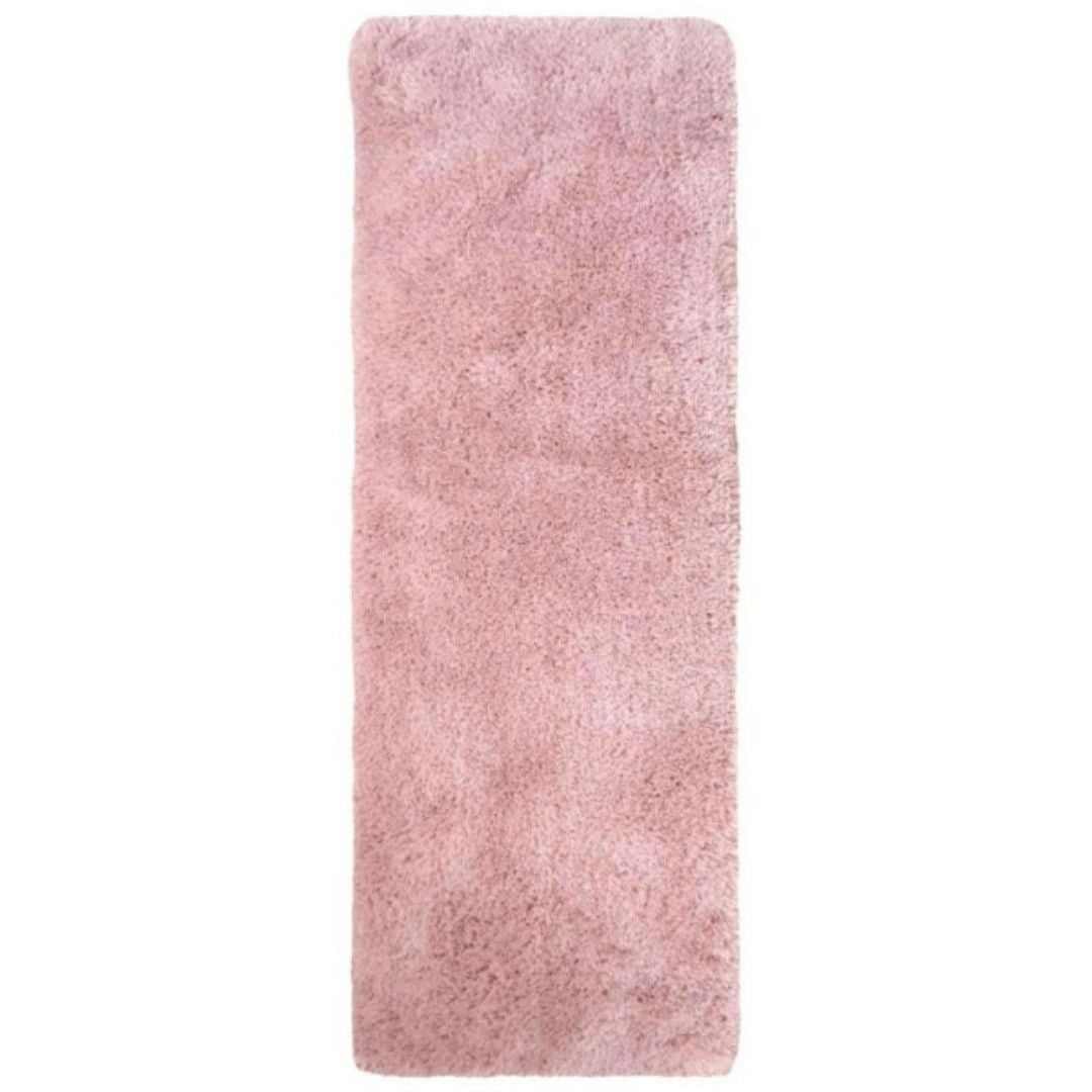 Soft Washable Pink Shaggy Rug 67X180 cm