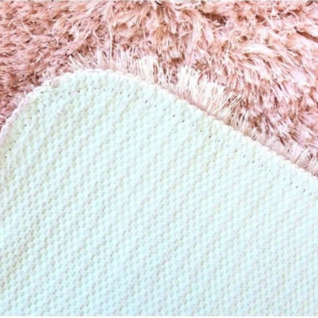 Soft Washable Pink Shaggy Rug