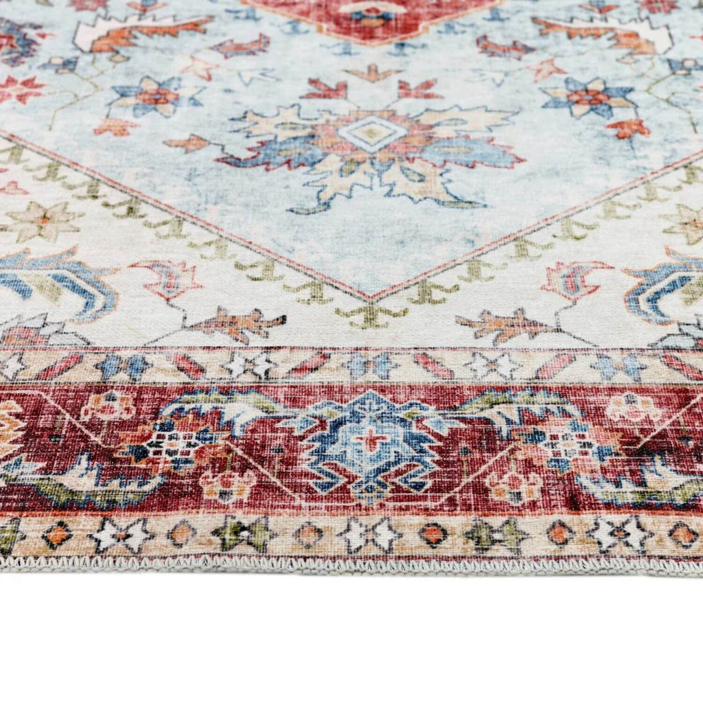 Washable Rug Red