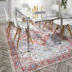 Washable Rug Red