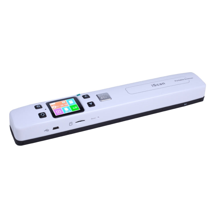 iScan02 Double Roller Mobile Document Portable Handheld Scanner with LED Display, Support 1050DPI / 600DPI / 300DPI / PDF / JPG / TF, iScan02 White, iScan02 Black iScan02 White White
