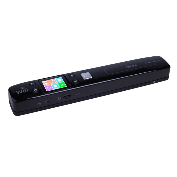 iScan02 WiFi Double Roller Mobile Document Portable Handheld Scanner with LED Display, Support 1050DPI / 600DPI / 300DPI / PDF / JPG / TF, WiFi iScan02 Black, WiFi iScan02 White