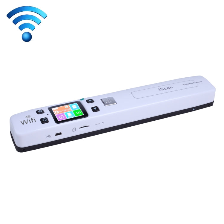 iScan02 WiFi Double Roller Mobile Document Portable Handheld Scanner with LED Display, Support 1050DPI / 600DPI / 300DPI / PDF / JPG / TF, WiFi iScan02 Black, WiFi iScan02 White – Durable Build, Easy to Use WiFi iScan02 White White