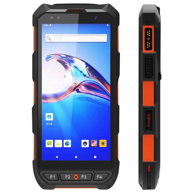 5.5 inch Android 10 IP65 RFID Handheld Industrial Data Terminal Barcode Scanner, Style: NFC UHF + 2D Head, NFC HF + 2D Head NFC HF + 2D Head