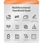 Long Range RFID UHF Portable Handheld Bluetooth Reader, Style: Standard + 2D Head, Standard + 2D Head, EU Plug, Standard + 2D Head, US Plug, Standard + 2D Head, UK Plug