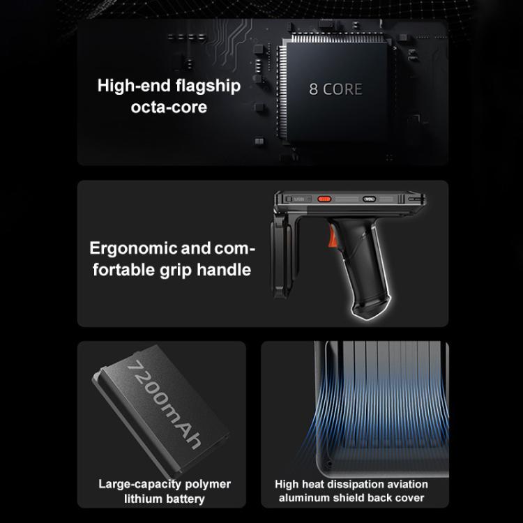 RFID UHF Handheld Intelligent Terminal PDA Scanner 915M Reader, Style: Standard Version, Standard Version