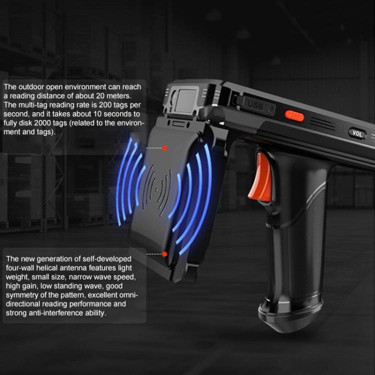 RFID UHF Handheld Intelligent Terminal PDA Scanner 915M Reader, Style: Standard Version + QR Code Scanning, Standard Version + QR Code Scanning