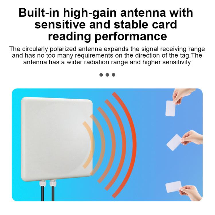 UHF RFID Long Range 9dBi Integrated Reader with E710 Chip, Style: Standard, Standard