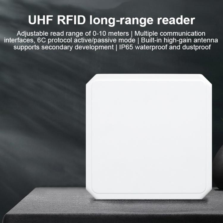 UHF RFID Long Range Integrated Reader with Built-in 9dBi Antenna, Style: Add WiFi Communication, Add WiFi Communication
