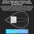 Industrial UHF RFID Long Range Integrated Reader Built-in 9dBi Antenna, Style: with WiFi Communication