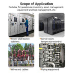 4-Channel UHF RFID Reader Writer, MODBUS Passive Temperature Sensor Reader for Electric Power Monitoring, RFID Reader