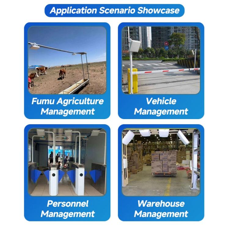 RFID 4-Channel UHF Long-Range Reader, Industrial Access Control & Warehouse Management RFID Reader / Writer, Reader