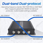 RFID 4-Channel UHF Long-Range Reader, Industrial Access Control & Warehouse Management RFID Reader / Writer, Reader