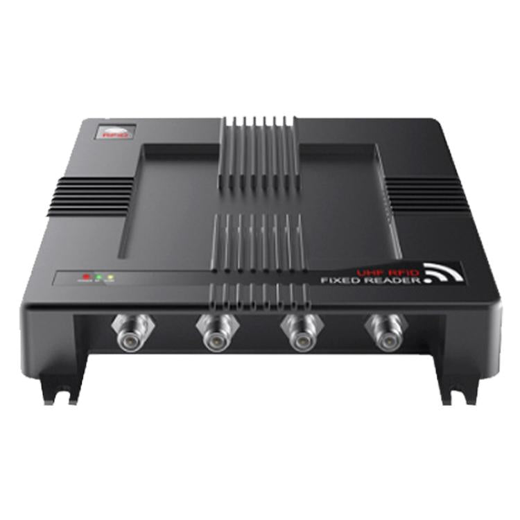 4-Channel RFID Reader / Writer with Impinj E710 Module, Fixed UHF Industrial Long-Range Reader for Warehouse Management, 4-Channel RFID Reader 4-Channel RFID Reader EU Plug