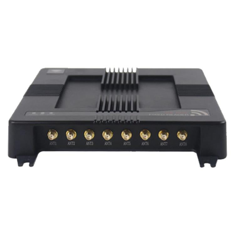 8-Channel RFID Reader / Writer with Impinj E710 Module, Fixed UHF Industrial Long-Range Reader for Warehouse Management, 8-Channel RFID Reader 8-Channel RFID Reader EU Plug