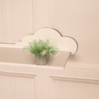 2x White Cloud Shelves Kid's Nursery Shelves