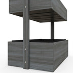 Raised Garden Bed Wooden Plant Stand Grey
