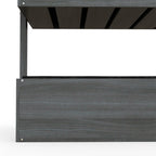 Raised Garden Bed Wooden Plant Stand Grey
