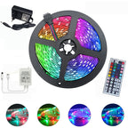EU Plug 5M 2835SMD No Waterproof Light With 44 Key Remote Control RGB LED Light Strip Default Title