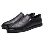 Casual Breathable Round Head Leather Shoes for Men, 43