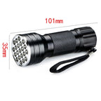 UV 21 LEDs 395NM Ultra Violet Torch LED Flashlight Light Lamp Detector for Dog Urine Pet Stains, 21 LEDs