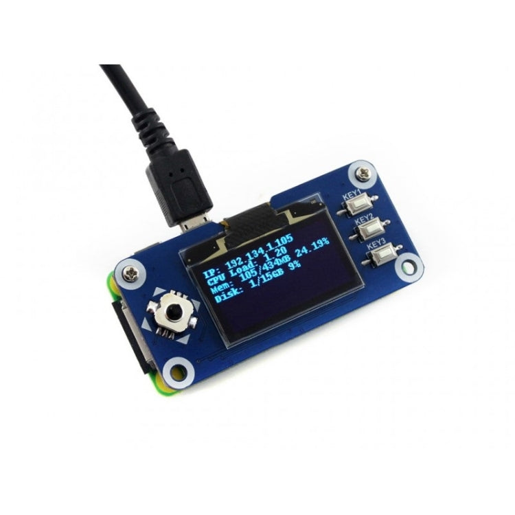 Waveshare 1.3 inch 128x64 Pixels SPI/I2C Interface OLED Display HAT for Raspberry Pi Default Title
