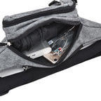 Pure Color Multi-function Pockets Waterproof Chest Bag Waist Crossbody Sports Bag