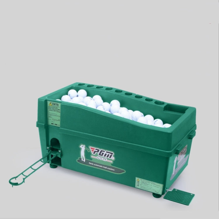 PGM Indoor Golf Multi-function Large Capacity Automatic Ball Machine with Club Rack, 60x33x27cm Green
