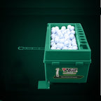 PGM Indoor Golf Multi-function Large Capacity Automatic Ball Machine with Club Rack, 60x33x27cm Green