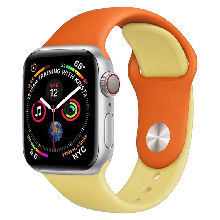 Watch Band – Silicone (White) #2 Orange+Yellow
