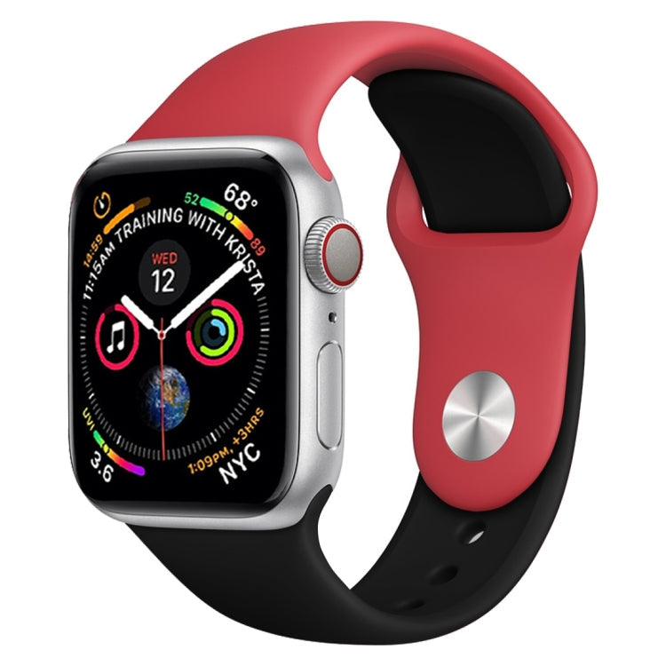 Watch Band – Silicone (White) #2 Red+Black