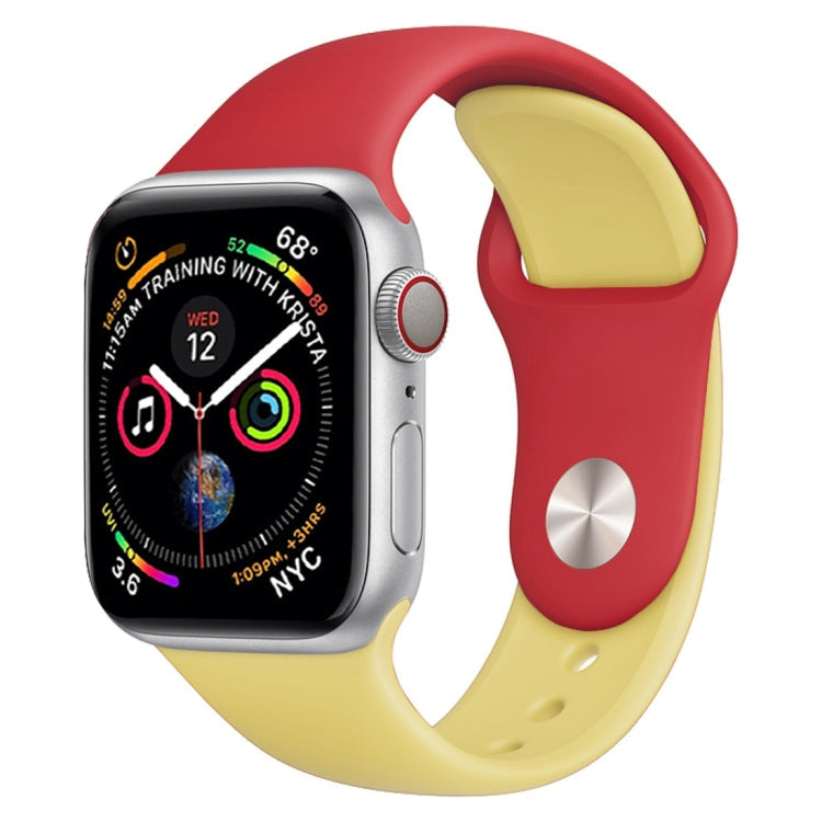Watch Band – Silicone (White) #2 Red+Yellow