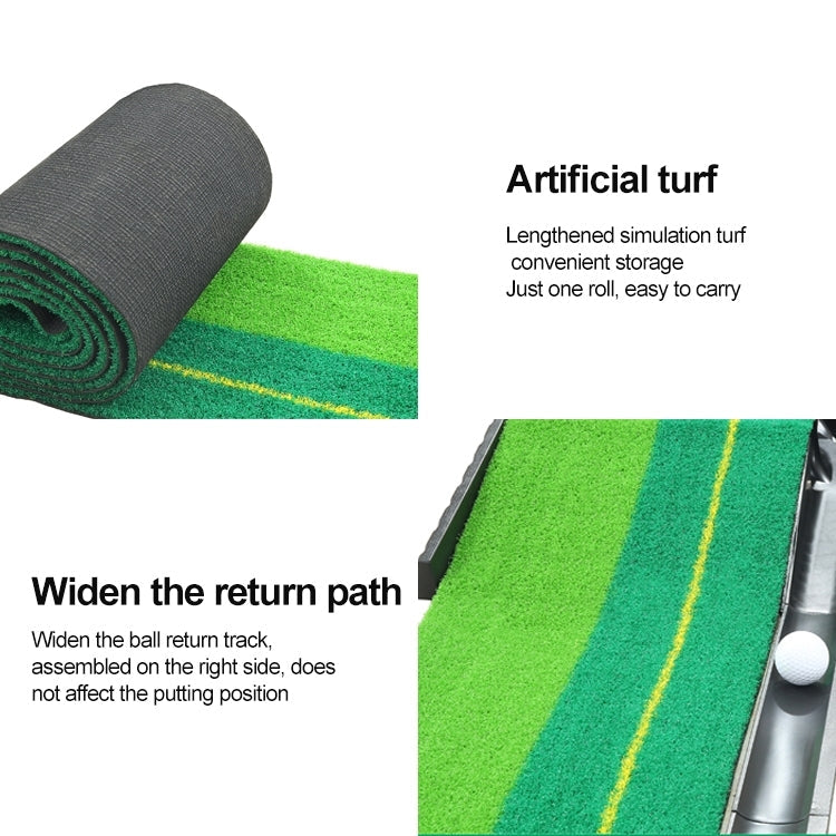 PGM 3m Golf Indoor Swing Grip Putting Trainer Practice Pace with Automatic Return Fairways, 3m