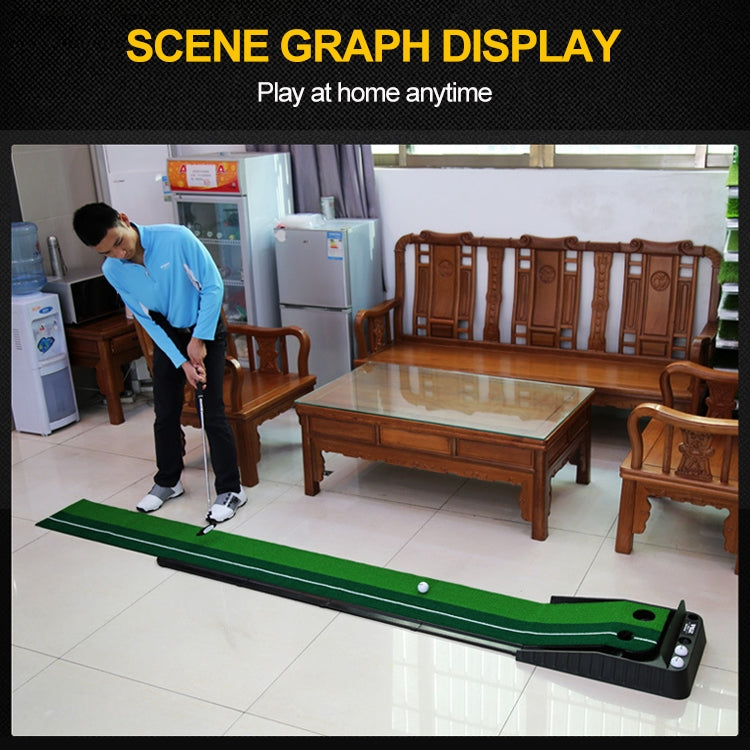 PGM 3m Golf Indoor Swing Grip Putting Trainer Practice Pace with Automatic Return Fairways & 3 Soft Balls & 3 Two-color Balls, 3m + Balls