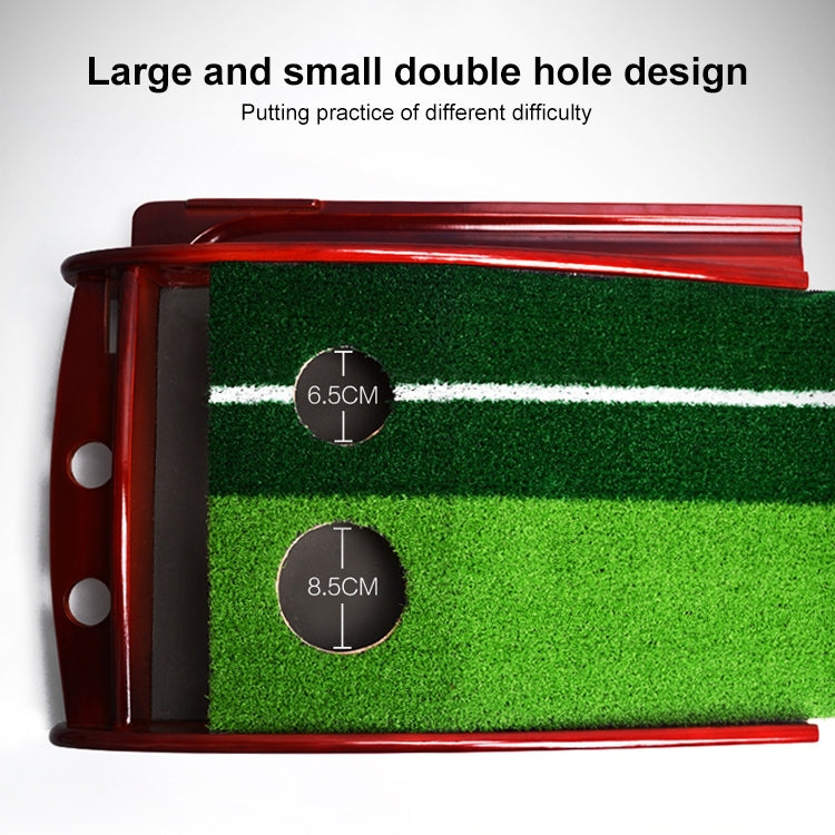 PGM 3m Golf Solid Wood Putter Trainer Practice Set Training Mat, 3m