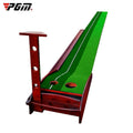 PGM 3.5m Golf Solid Wood Putter Trainer Practice Set Training Mat, 3.5m 3.5m