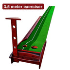 PGM 3.5m Golf Solid Wood Putter Trainer Practice Set Training Mat, 3.5m