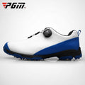 PGM Golf Waterproof Rotary Buckle Shoe Sneakers for Men, 41, 45, 40, 42, 43, 44 41 Blue