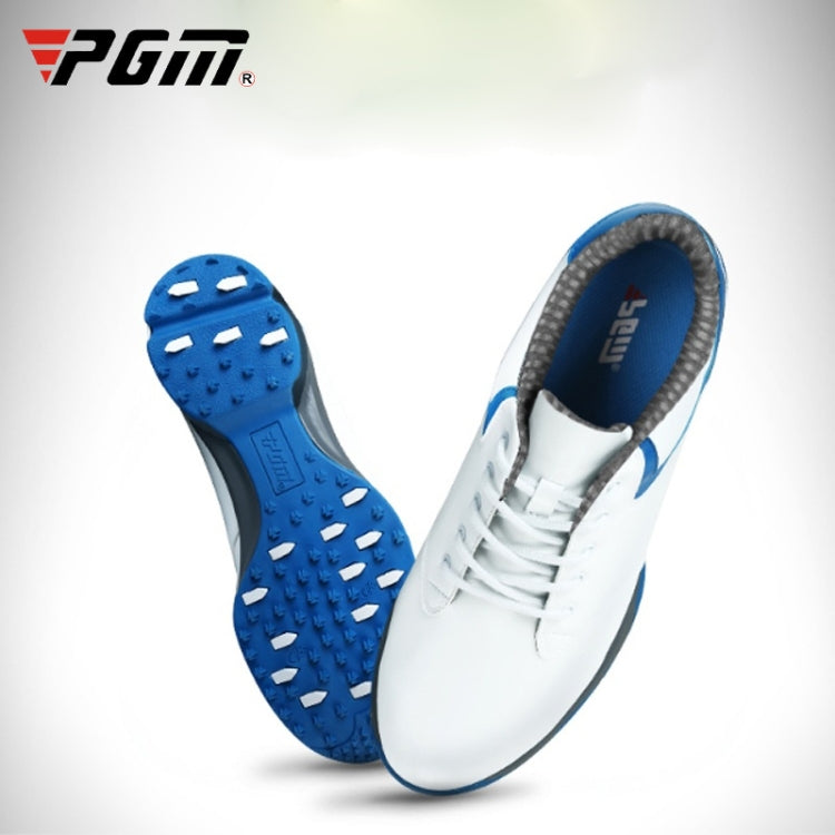 PGM Golf Waterproof Anti-slip Microfiber Leather Nail Shoes Sneakers for Men, 41, 42, 43, 40, 44, 39 – Waterproof, Leather 42 Blue